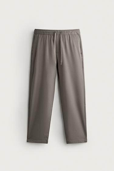 COMFORT REGULAR FIT PANTS — Mink 1