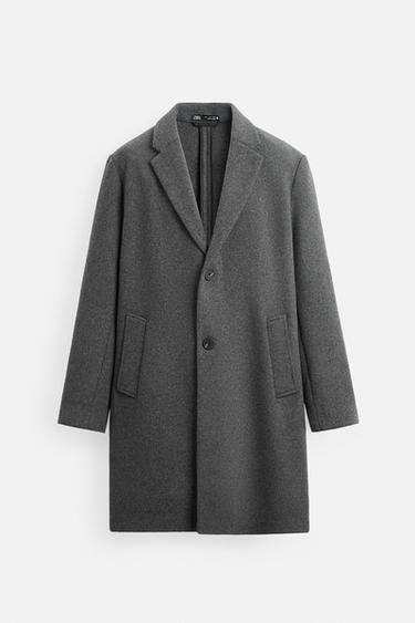 WOOL BLEND COAT - Grey by Zara - Image 0