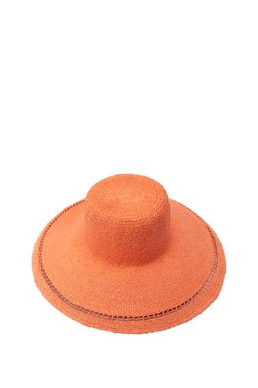 COLOURED WOVEN HAT