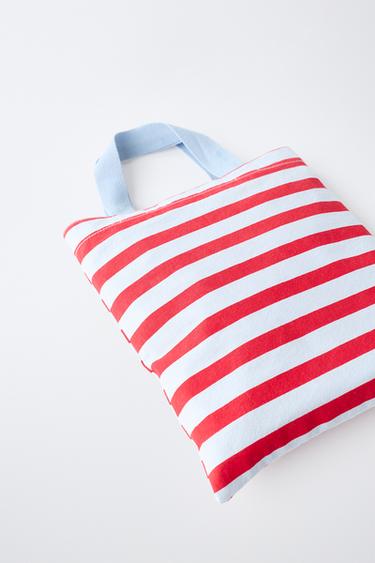 STRIPED PRINT BAG — Blue 2