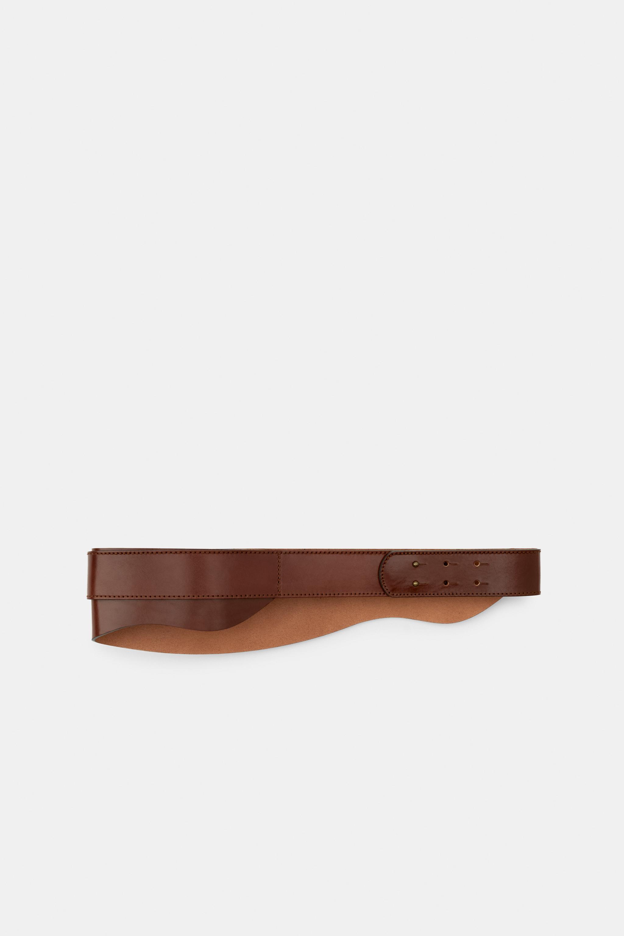 100% LEATHER WAIST BELT WITH BUCKLE