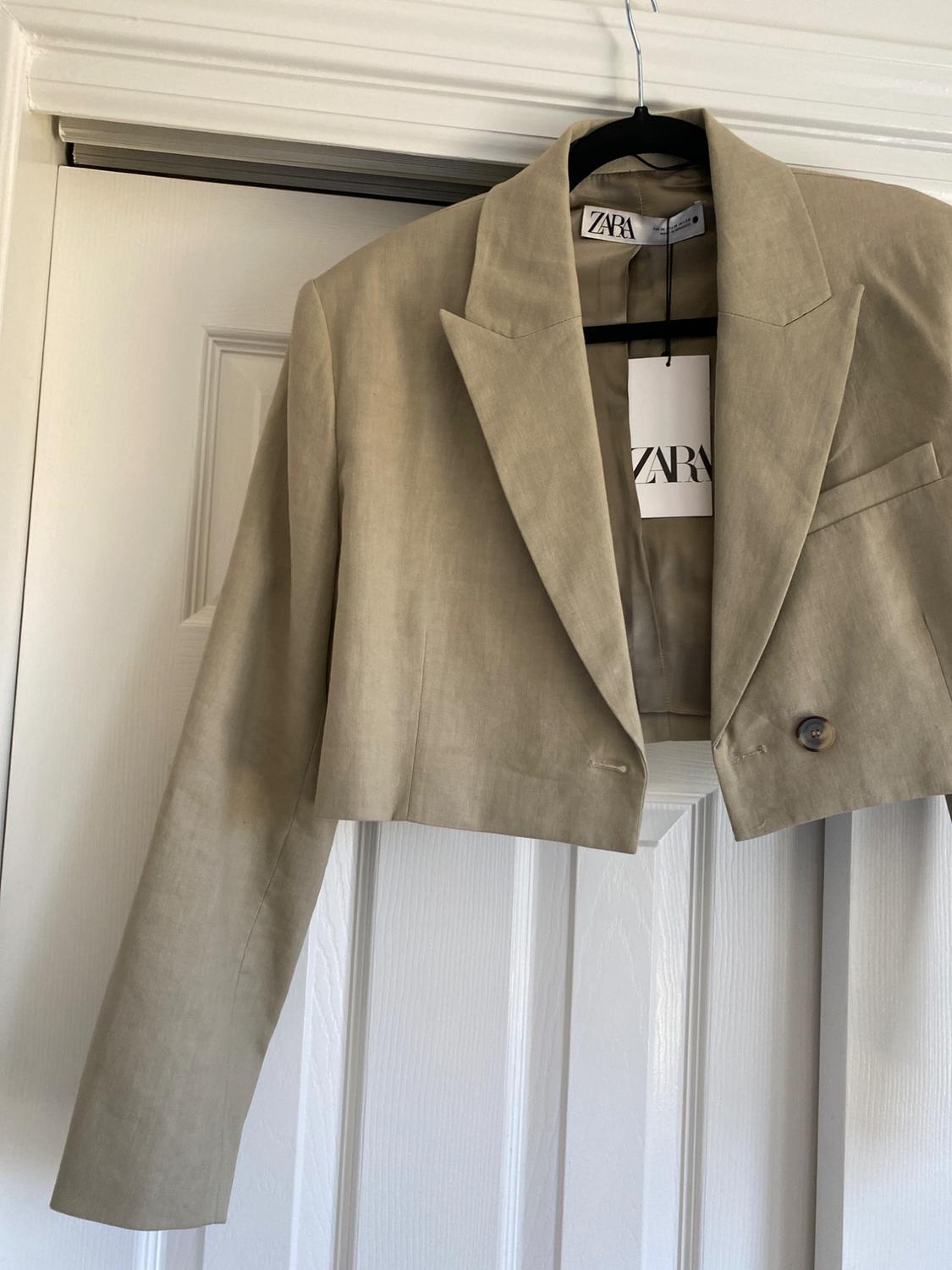 BLAZER CROP CON LINO - Image 2
