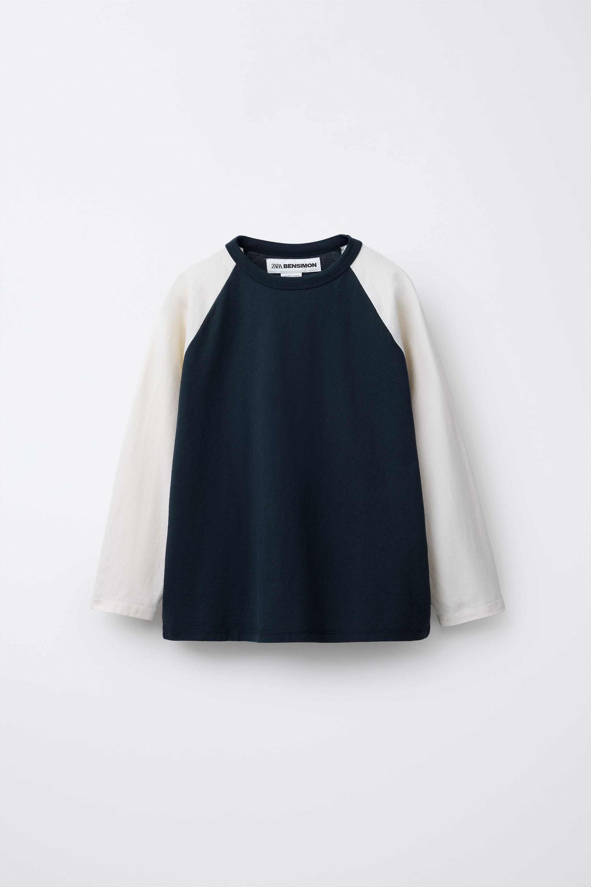 BENSIMON ® X ZARA ラグランスリーブTシャツ - ネイビーブルー