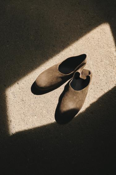 AARON LEVINE X ZARA VIBRAM® SOLE SUEDE LOAFERS - Bronze by Zara