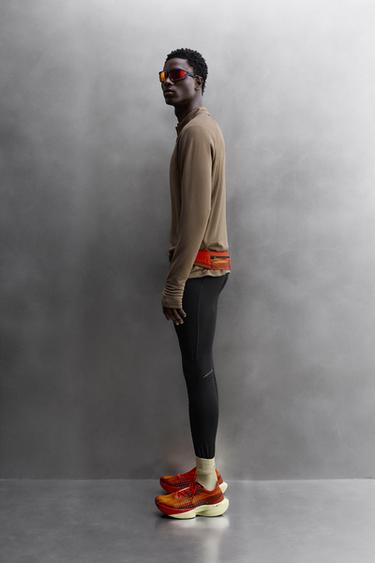 POLARTEC© QUARTER-ZIP SWEATSHIRT - camel by Zara - Image 3