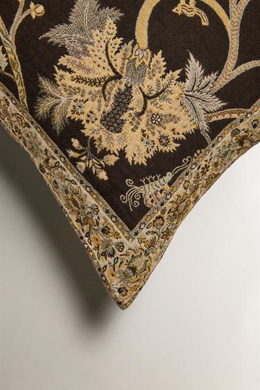 HOUSSE DE COUSSIN JACQUARD - Marron de Zara - Image 1