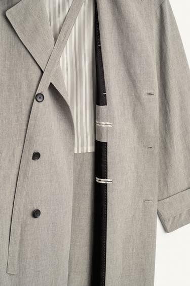 RELAXED FIT VISCOSE - LINEN PARKA - Mink by Zara - Image 10