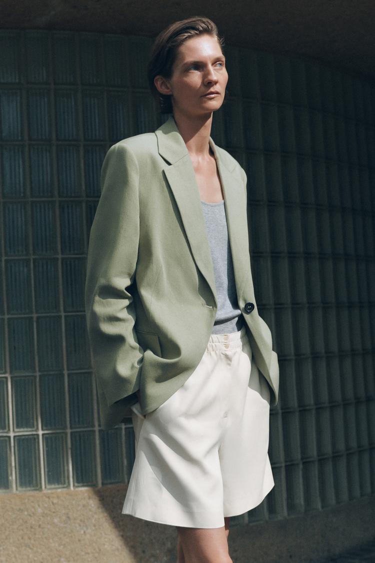 Blazer Lino Zara Blazer Dama La Espectacular Blazer De Zara