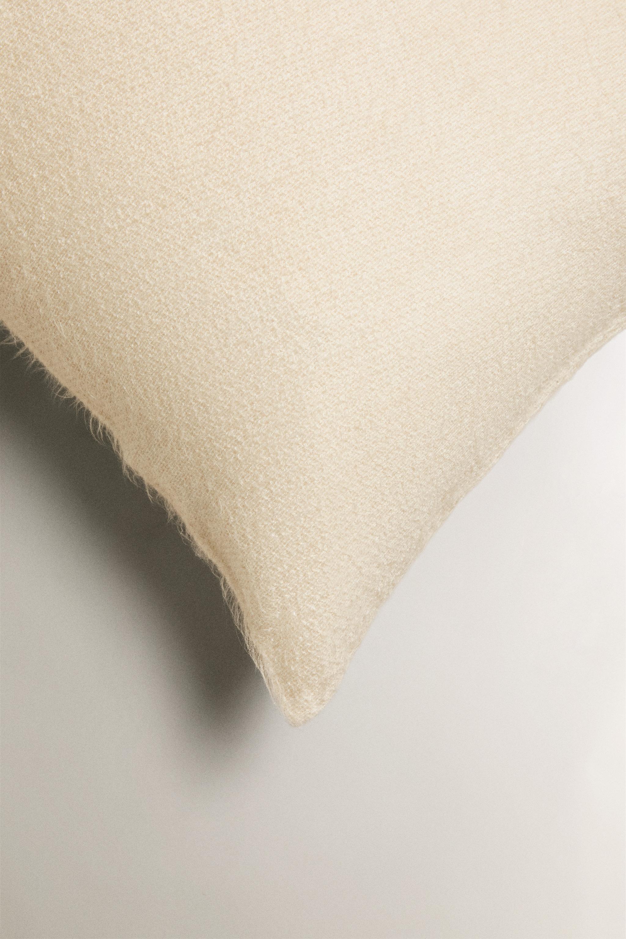 CASHMERE-EFFECT THROW PILLOW COVER