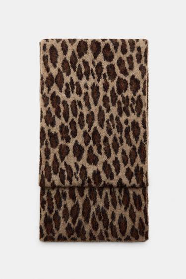 BUFANDA PUNTO ESTAMPADO ANIMAL - Leopardo de Zara