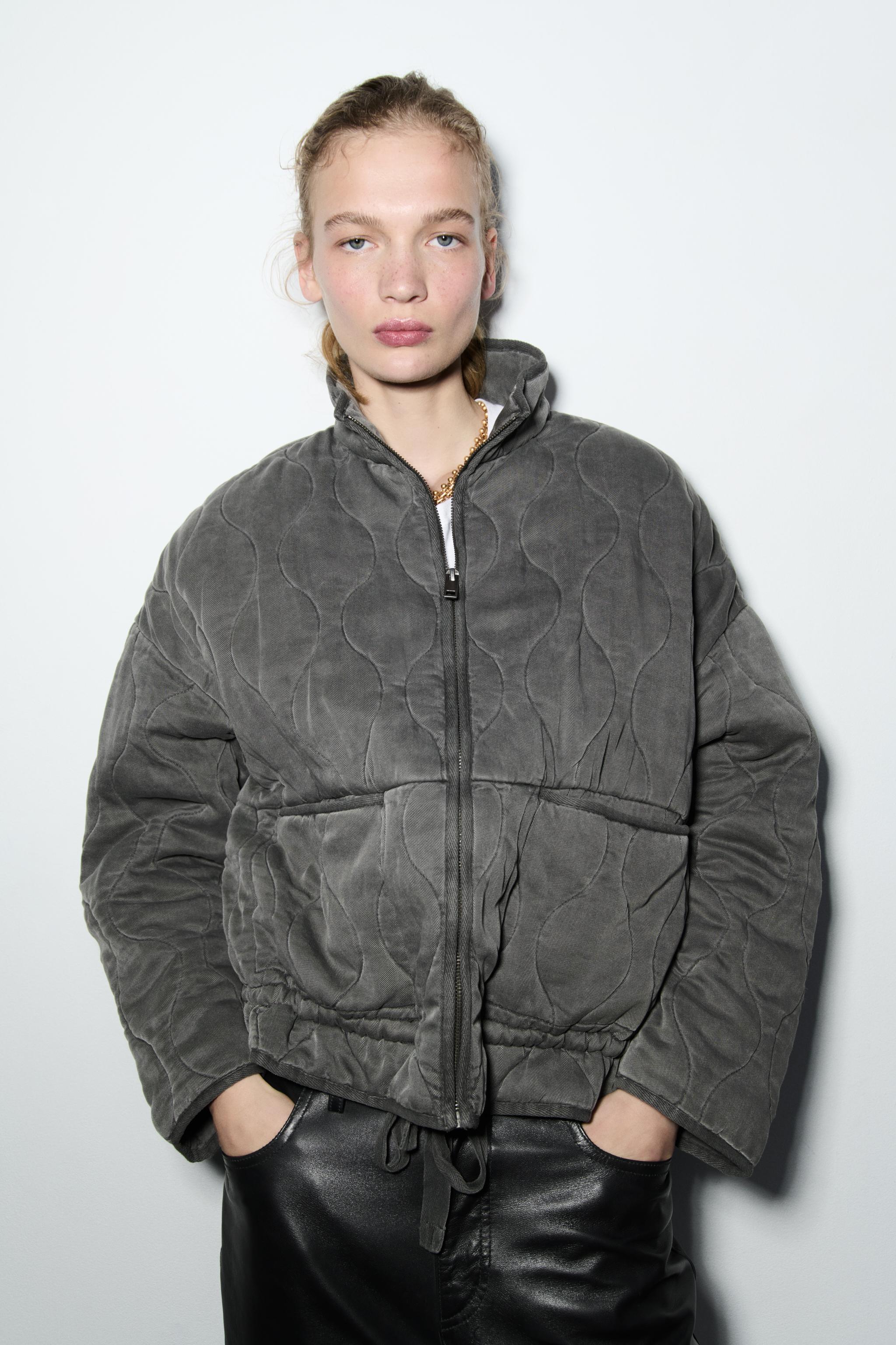 Steppjacke Von Zara STEPPJACKE ZW KOLLEKTION Grau ZARA Österreich