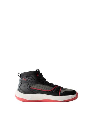 Zara SPORTY HIGH TOP SNEAKERS - Black - Image 0
