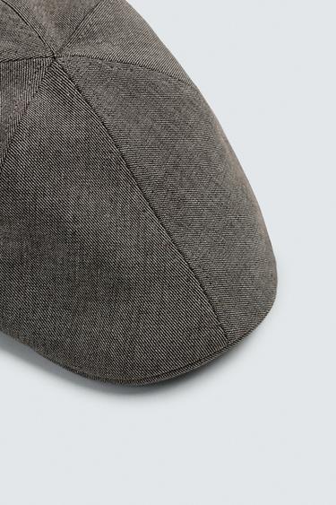 STRUCTURED BERET - Brown by Zara - Image 1