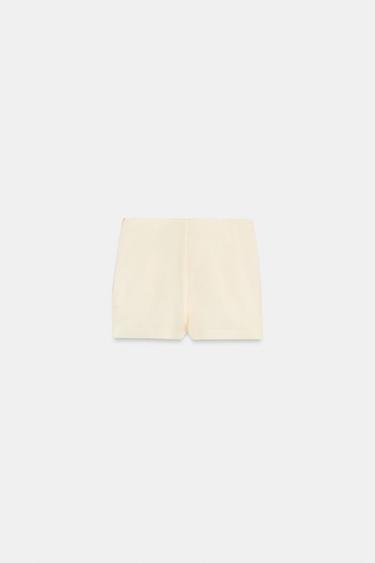 CONTRAST LACE SKORT - Yellow by Zara - Image 6