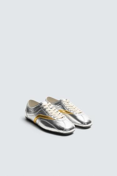 ZAPATILLA PIEL HARRY LAMBERT FOR ZARA X DISNEY - Plata de Zara