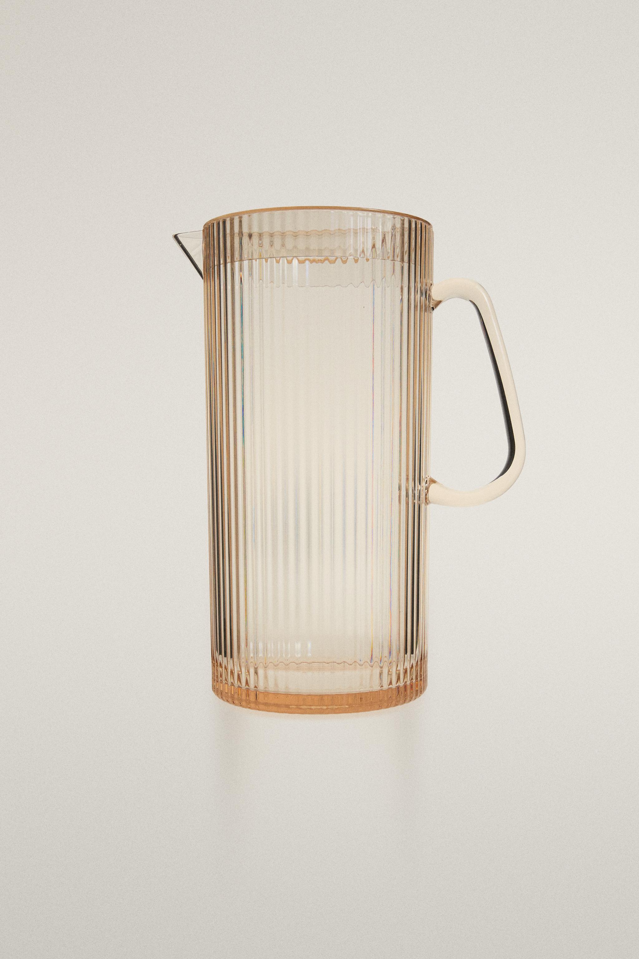 STRIPED ACRYLIC PITCHER - Yellow | ZARA United States