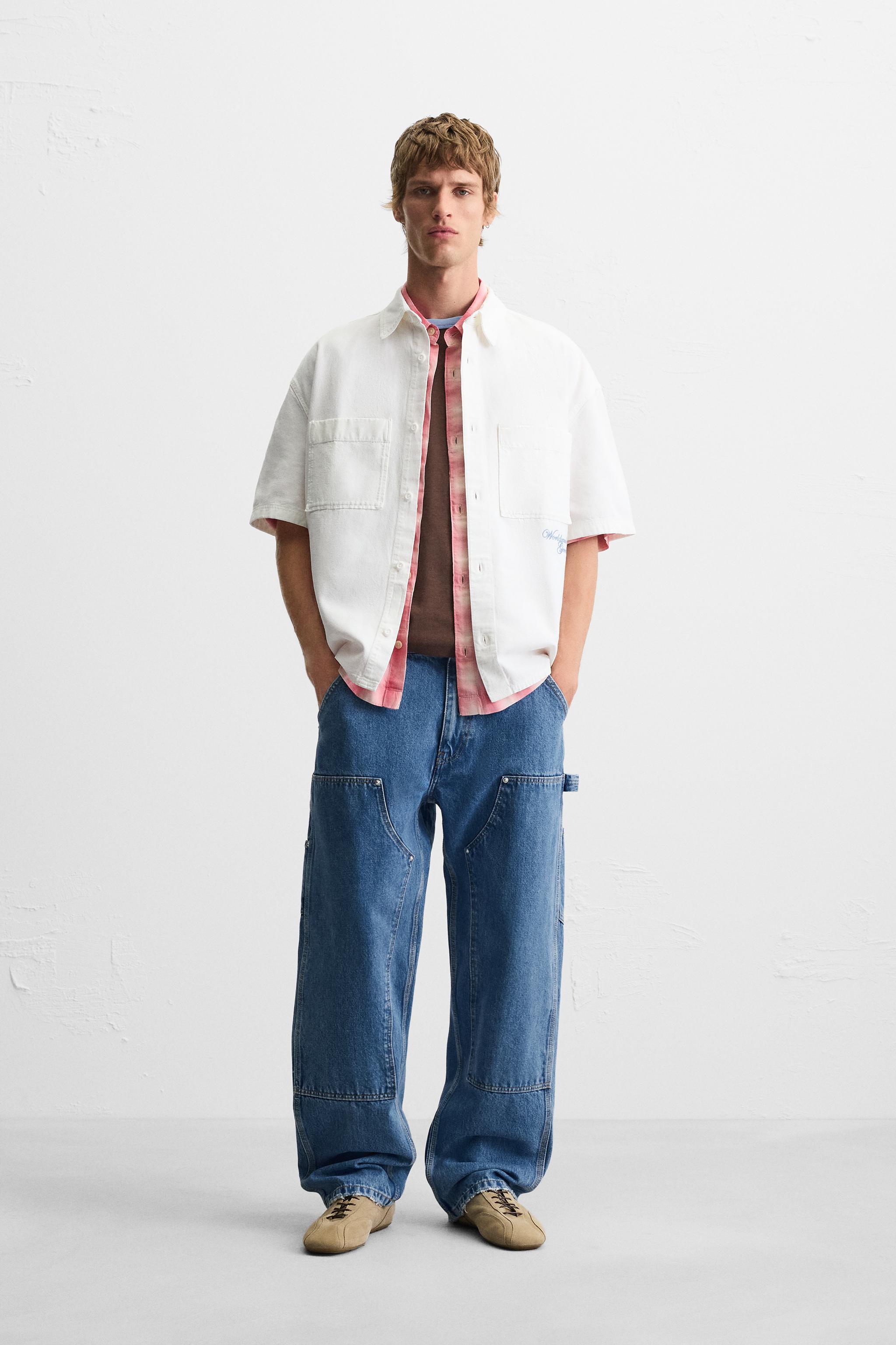 「#期間限定」のおすすめ人気ランキング ホワイト - コンビネーション刺繍シャツ | 日本 / Japan ZARA シャツ+ブラウス(長袖+七分)