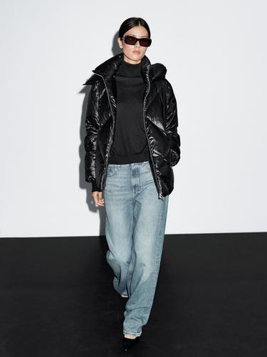 Zara Water-repellent puffer jacket - Black - Image 0