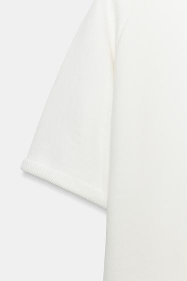 SHORT SLEEVE SWEATSHIRT - Oyster-white by Zara - Image 7