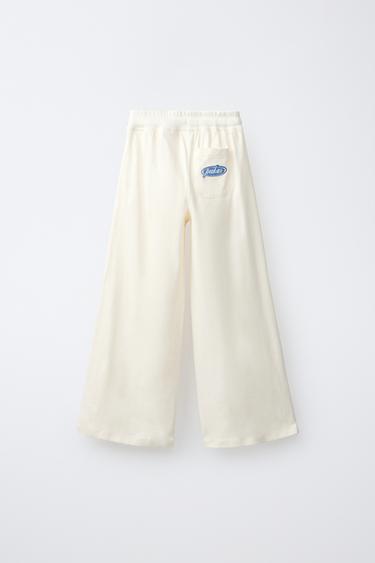 PANTALON À JAMBES LARGES PUKAS SURF - Écru de Zara - Image 1