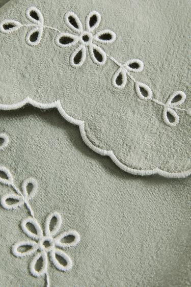 PLACEMAT WITH CUTWORK EMBROIDERY - Green / Blue by Zara - Image 3