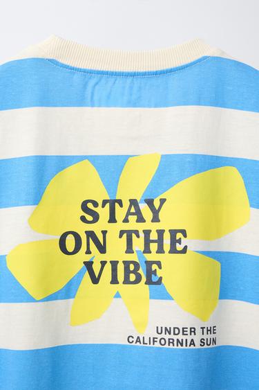 STRIPED PRINT T-SHIRT - Multicoloured by Zara - Image 3