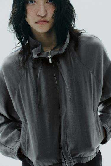VESTE SWEAT - Bleu chiné de Zara - Image 3