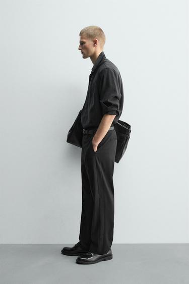 TROUSERS WITH SIDE STRIPE - Black by Zara - Image 3