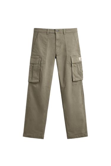 PANTALÓN CARGO RELAXED FIT - Khaki claro de Zara