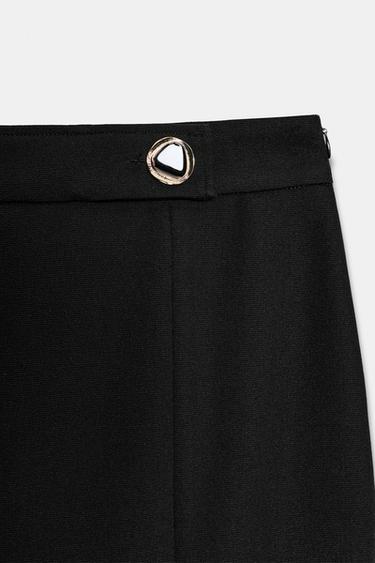 MIDI PENCIL SKIRT WITH VENT - Black by Zara - Image 6