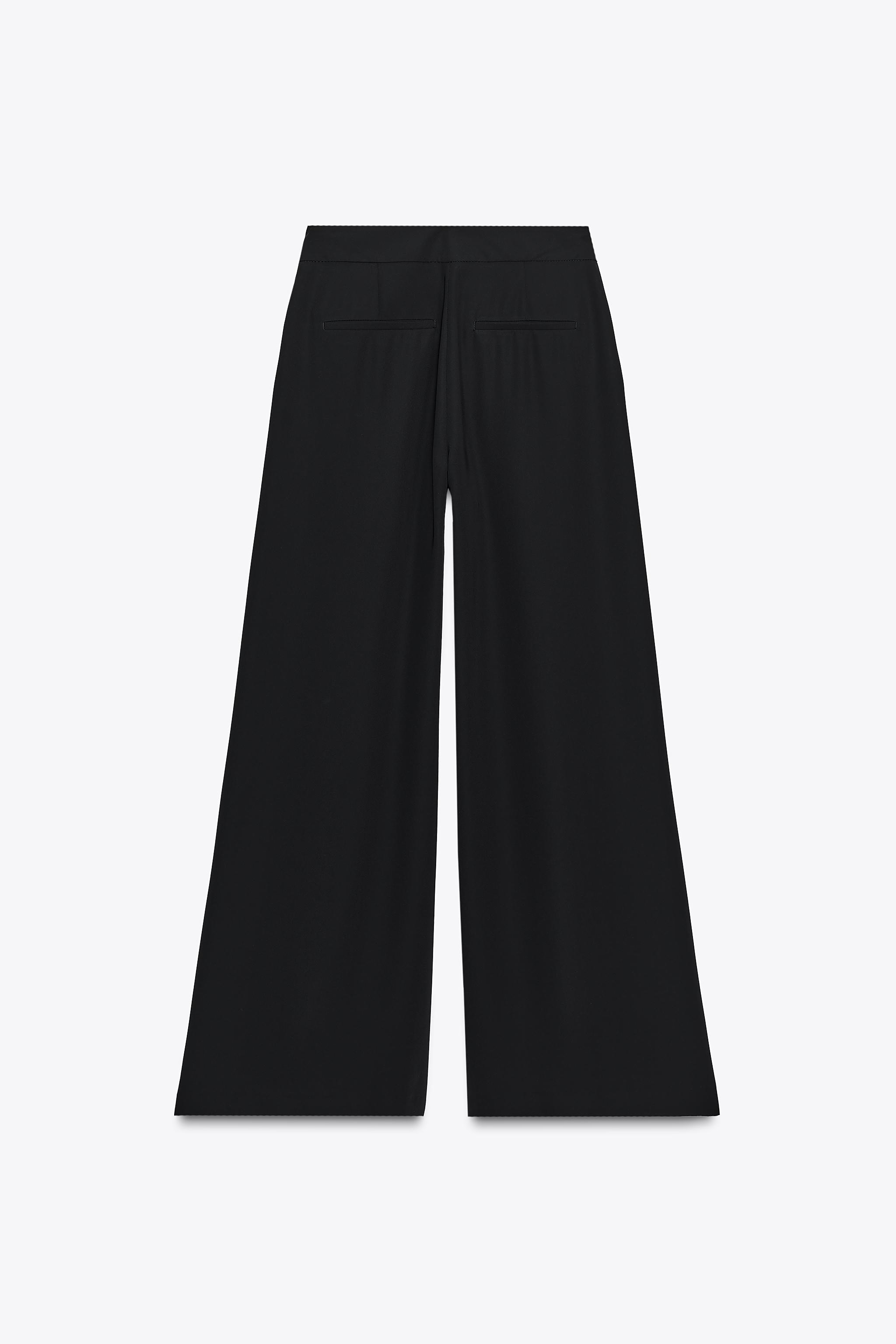 PANTALON PALAZZO À PINCES