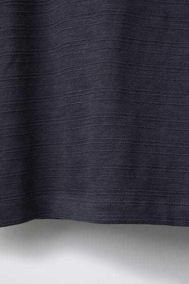 PLAIN HENLEY T-SHIRT - Navy blue by Zara - Image 3