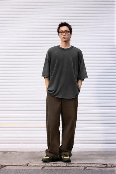 Zara 寬鬆版水洗運動衫 - 深無煙煤色