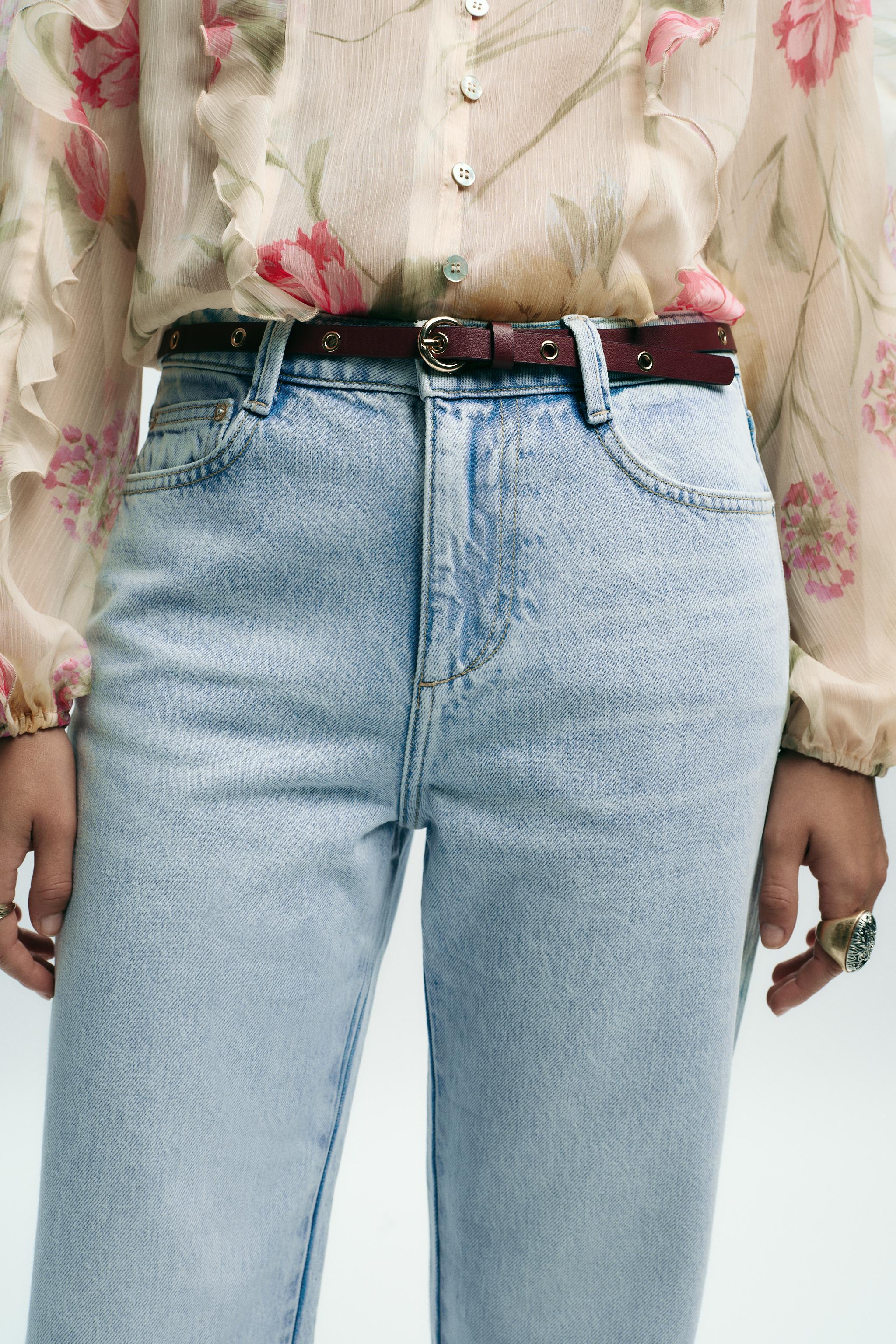 Z1975 HIGH-WAISTED REGULAR FIT JEANS WITH BELT