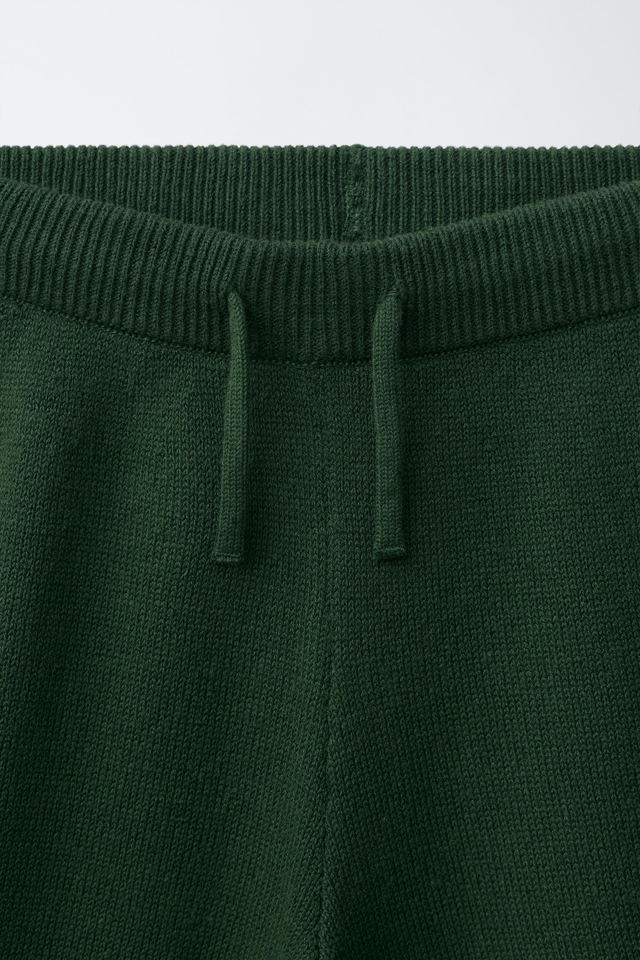 ニットバミューダパンツ - ダークグリーン | ZARA Japan / 日本