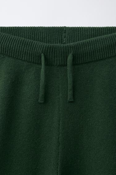 KNIT BERMUDA SHORTS - Dark green by Zara - Image 2