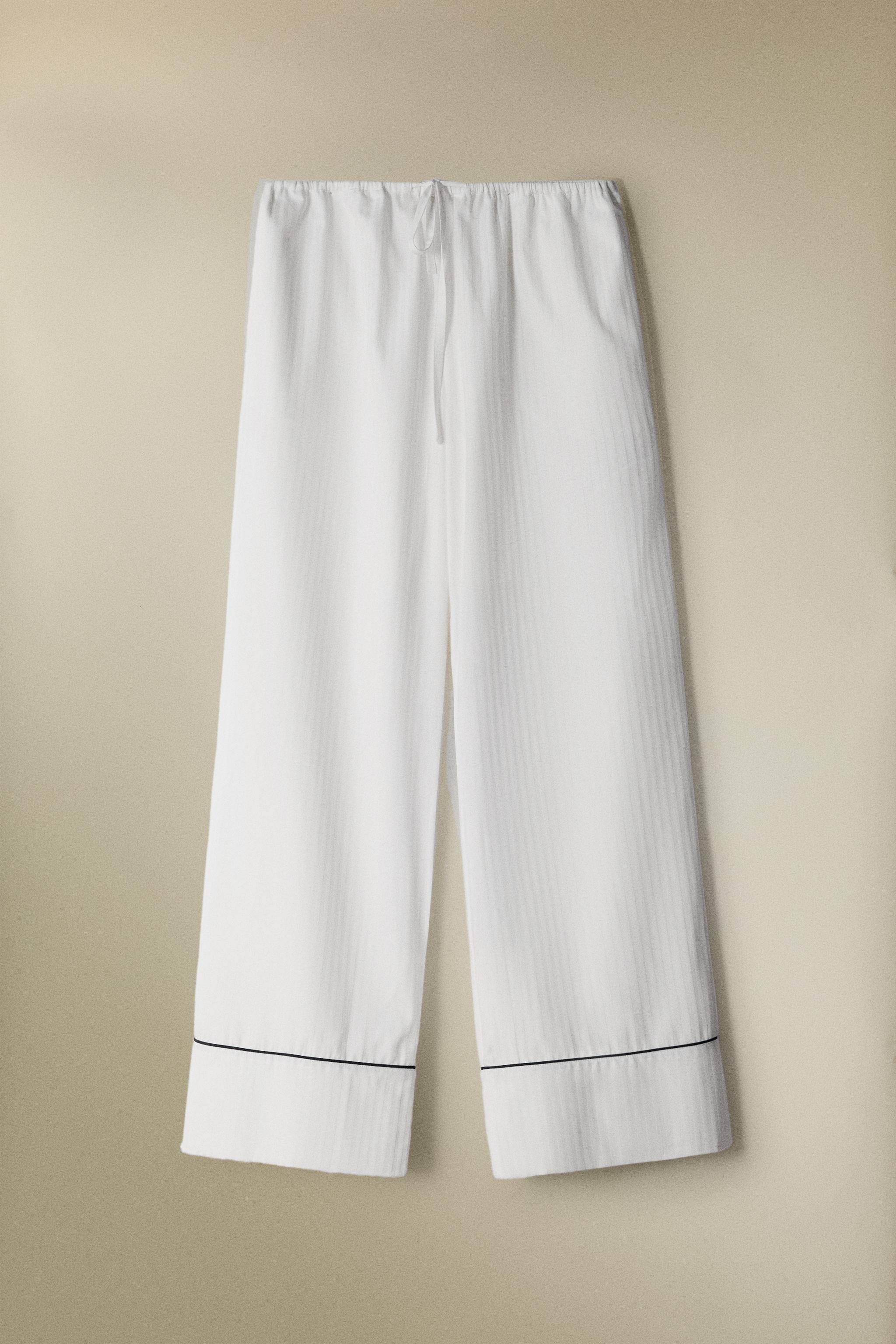PANTALON JACQUARD RAYURES