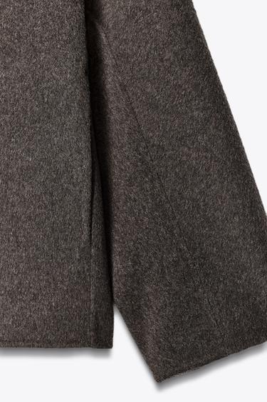 WOOL JACKET WITH FAUX FUR COLLAR ZW COLLECTION - Ecru / Beige by Zara - Image 7