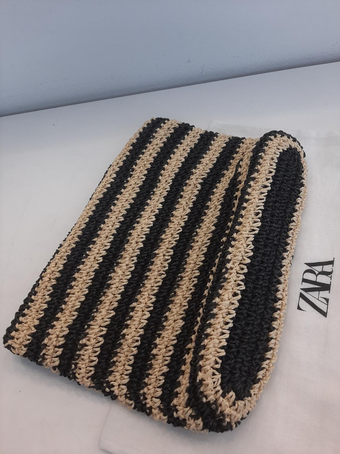 BOLSO DE MANO RAFIA BICOLOR - Image 7