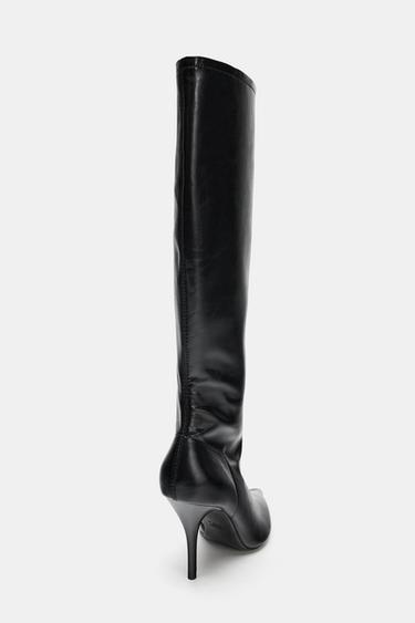 FITTED HIGH-HEEL BOOTS - Black by Zara - Image 6