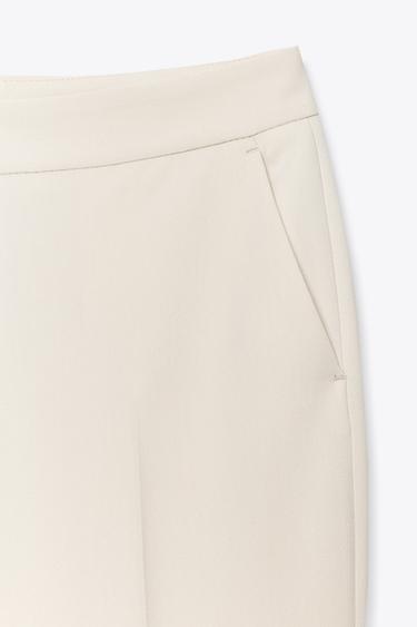 FLARE TROUSERS - Ivory by Zara - Image 6