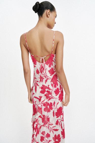 ROBE MI-LONGUE STYLE LINGERIE IMPRIMÉE - 107 de Zara - Image 5