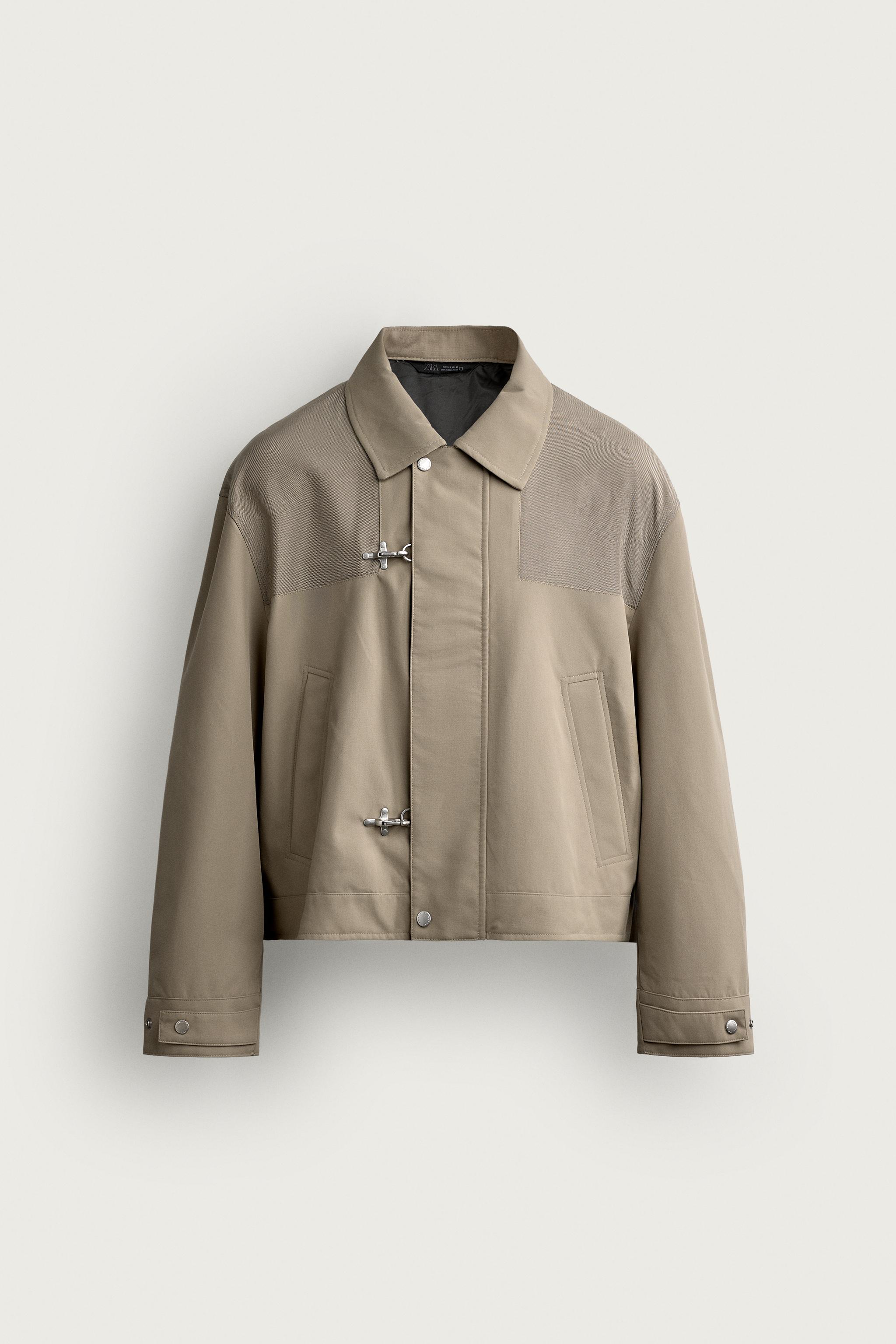 METAL FROG FASTENING CROPPED FIT JACKET