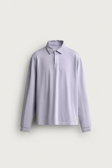 SUDADERA POLO REGULAR FIT - Azul / Lavanda de Zara