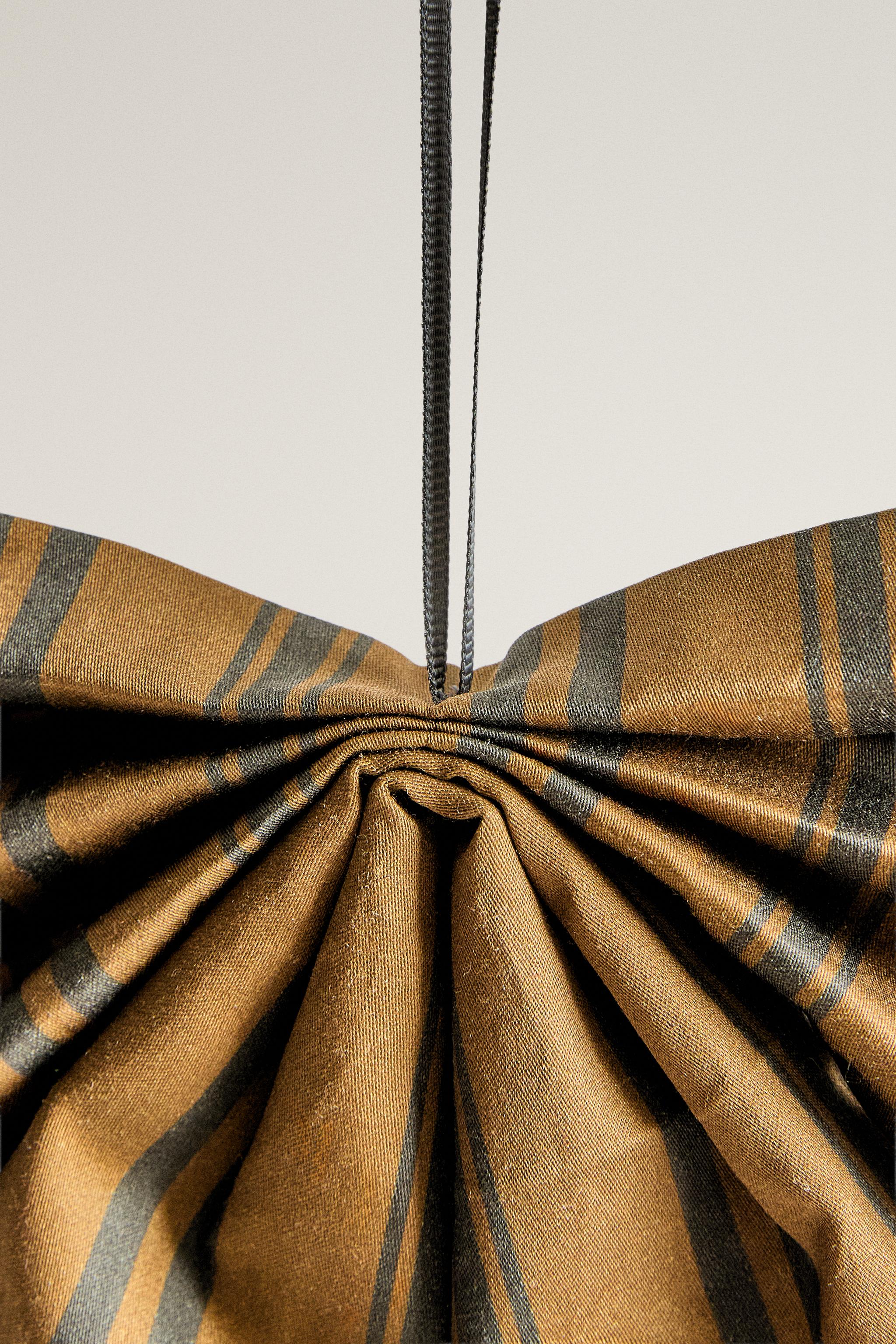 STRIPED BOW CHRISTMAS DECORATION