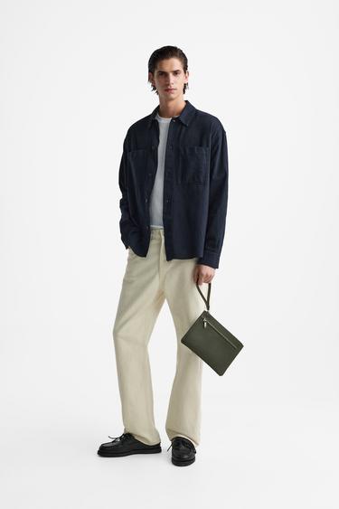 PLAIN CLUTCH BAG - Green by Zara - Image 0