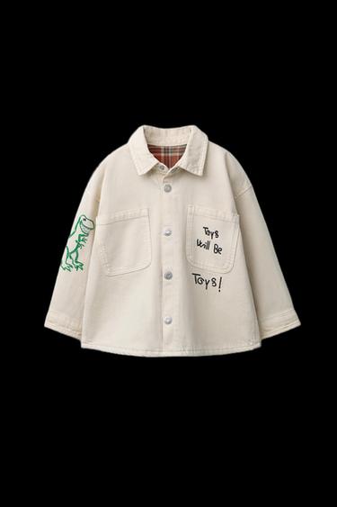 TOY STORY © DISNEY PIXAR EMBROIDERED TWILL OVERSHIRT - Ecru by Zara