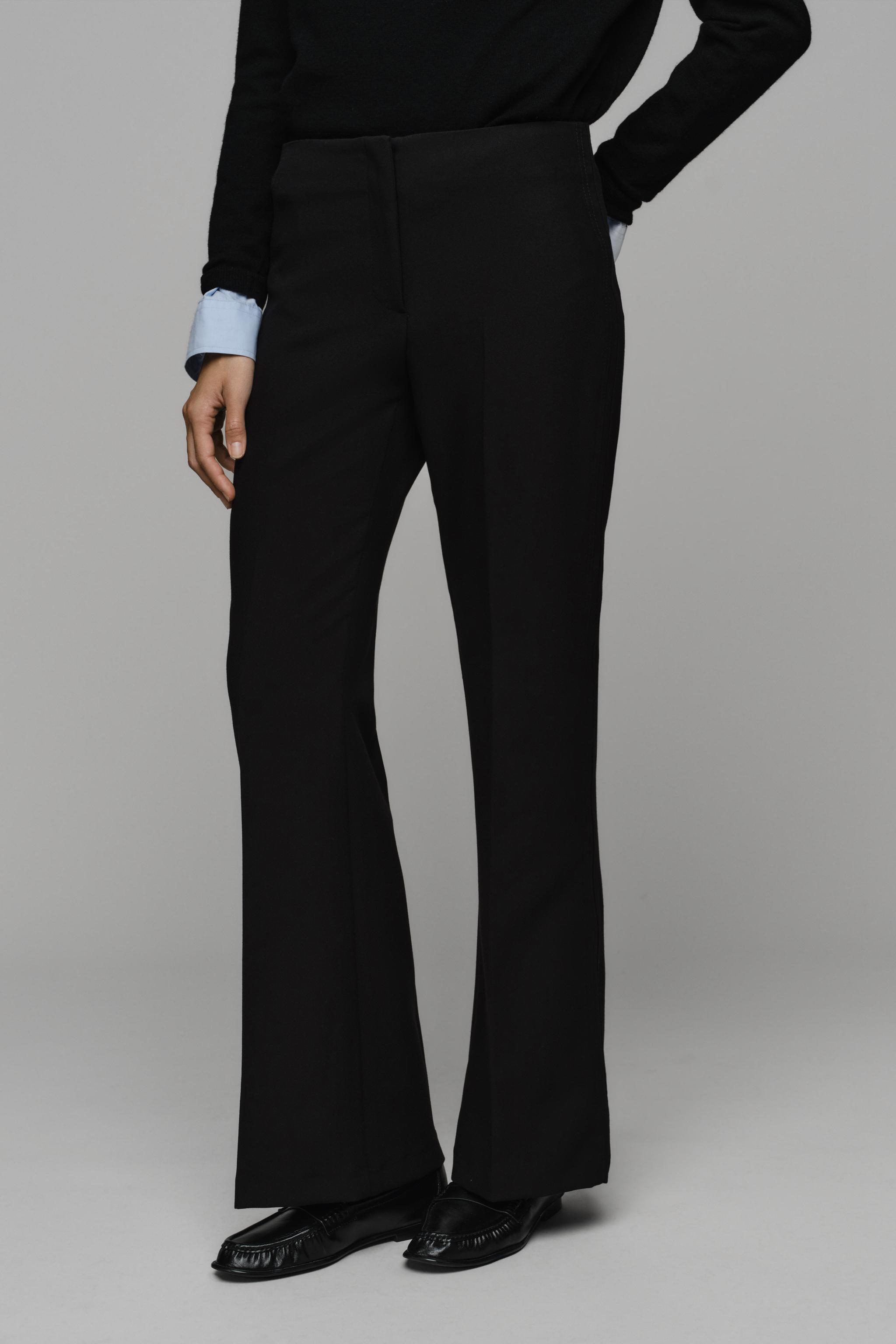 LOW-RISE FLARE PANTS