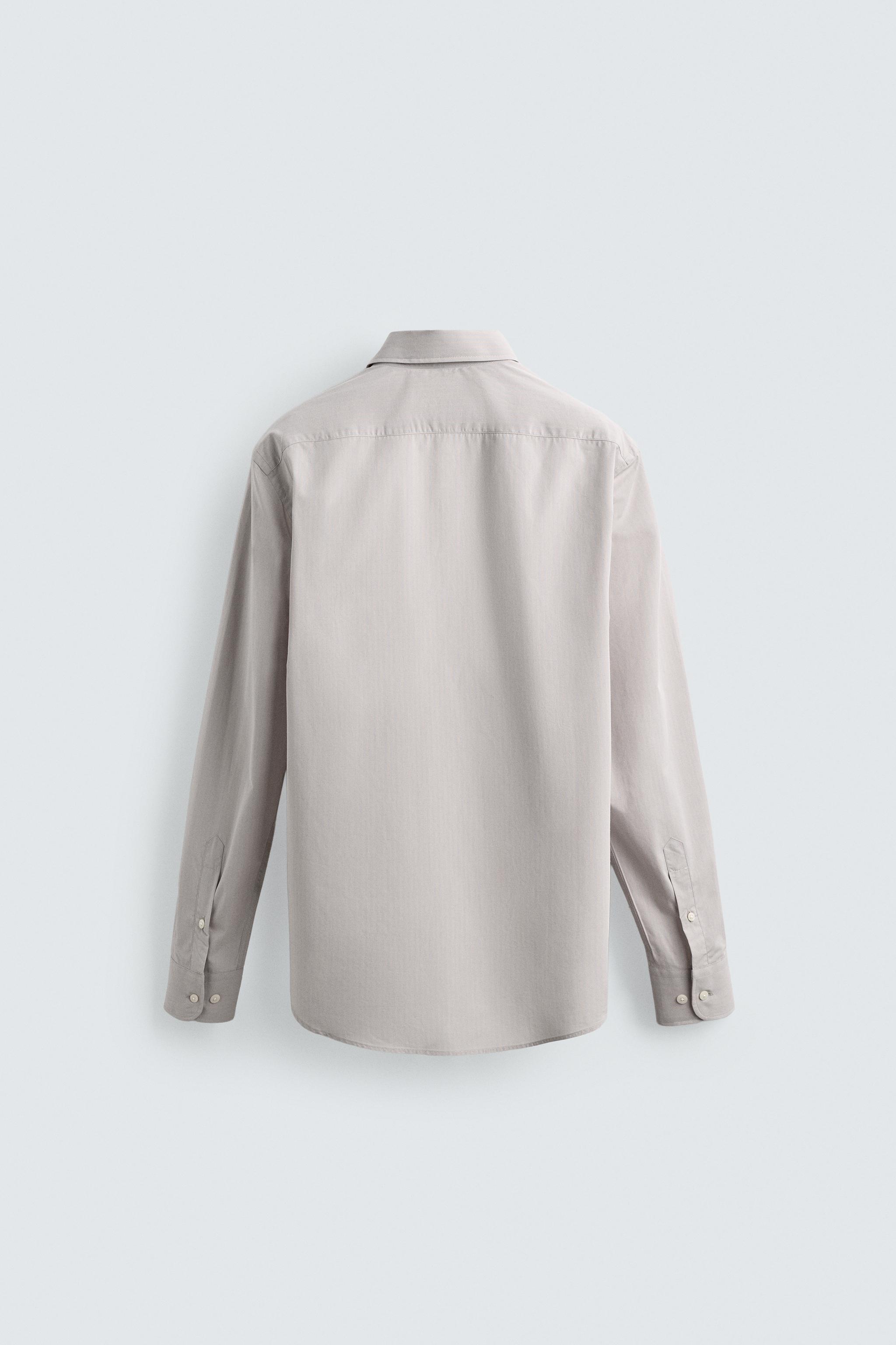 RELAXED FIT STRIPED SHIRT - Pastel blue | ZARA South Africa