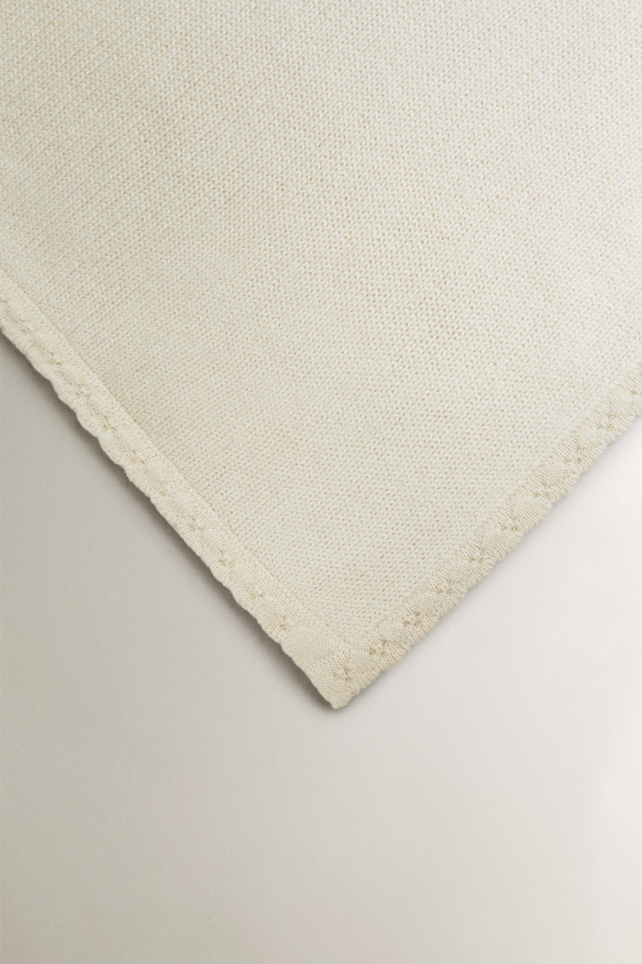 KIDS' ALPACA BLANKET — Ecru